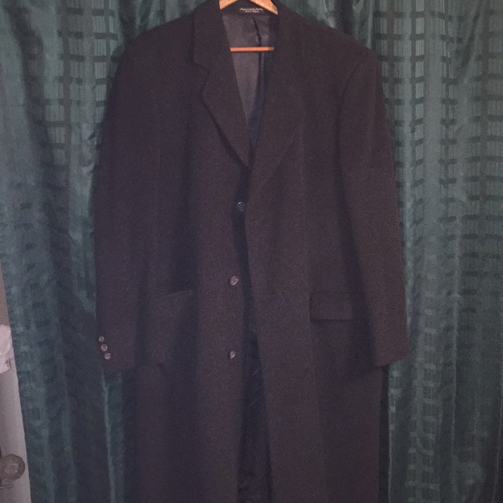 Men’s full length 100% cashmere jacket size 44 L